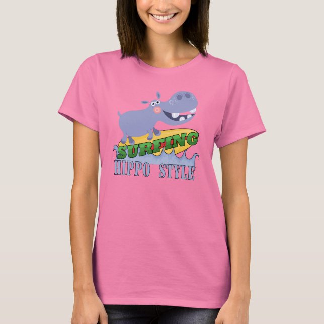 Surfareflodhäst T-shirt (Framsida)