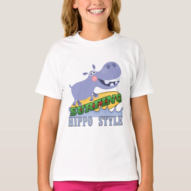 Surfareflodhäst T-shirt (Framsida)
