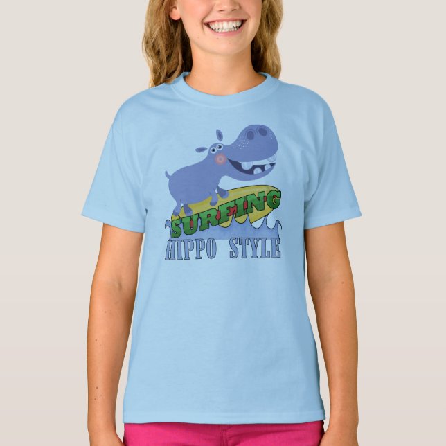 Surfareflodhäst Tee Shirt (Framsida)