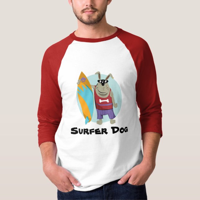 surfarehund tee shirt (Framsida)