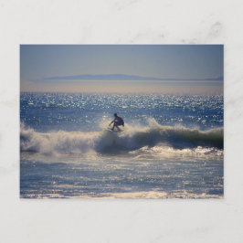 Surfaren i Huntington Beach, California vykort