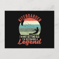 Surfaren Kiteboardaren Jag blir inte gammal, jag b