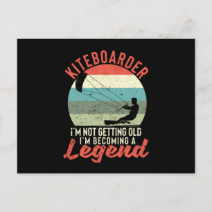 Surfaren Kiteboardaren Jag blir inte gammal, jag b Vykort