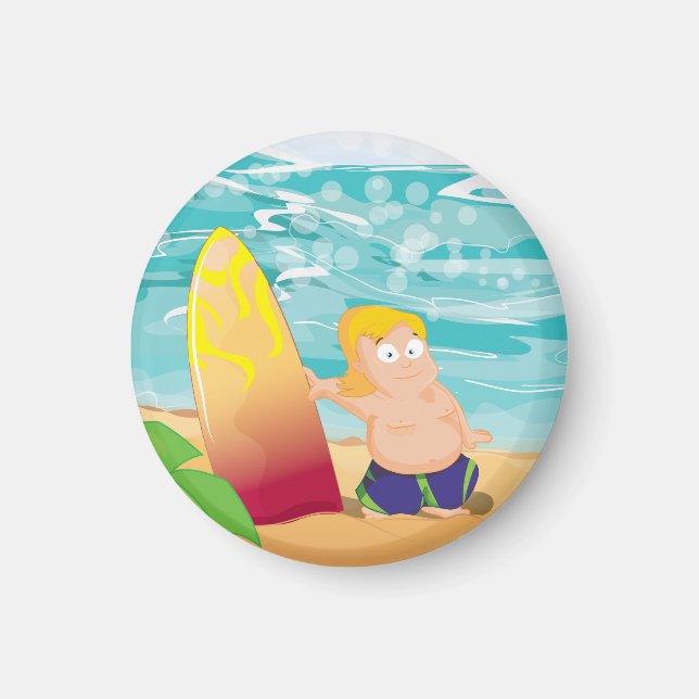 Surfaren Magnet (Framsidan)