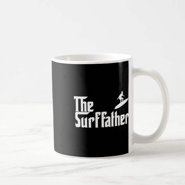 Surfaren Pappa Surfande Pappa Roligt Present Kaffemugg (Höger)