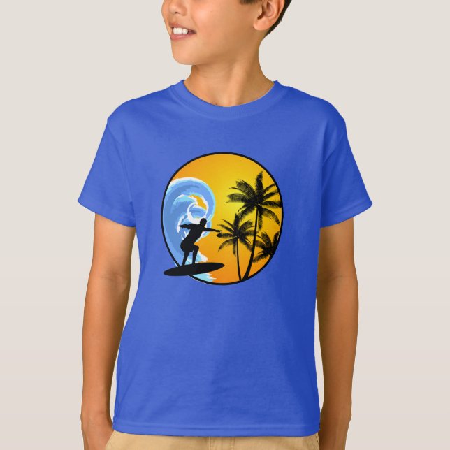 Surfaren Pojke T Shirt (Framsida)