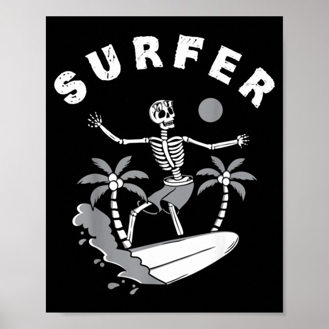 Surfaren Surfbräde Tales Surf Surfing Poster (Framsidan)