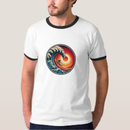 Surfarens Solnedgångsvåg T-Shirt