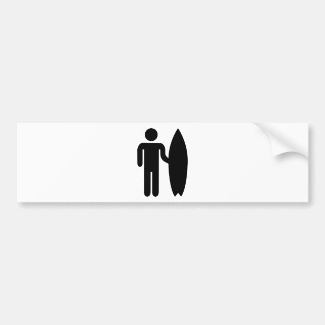 Surfaresymbol Bildekal (Framsidan)