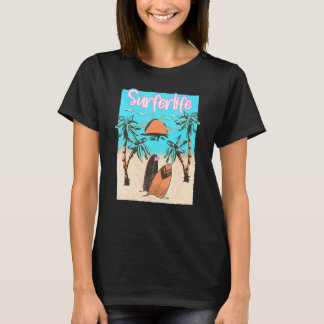 Surfarliv Surfing Strand Surfare Vintage Surf T Shirt