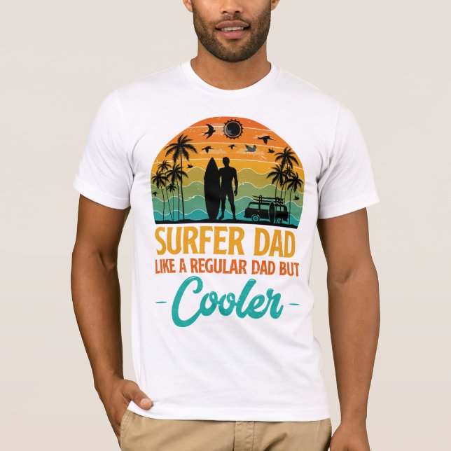 Surfarpappa  t shirt (Framsida)