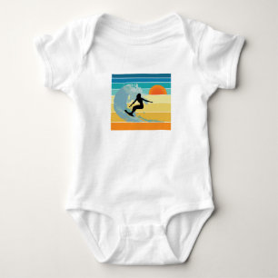 Surfartjej Vintage Solnedgång T Shirt