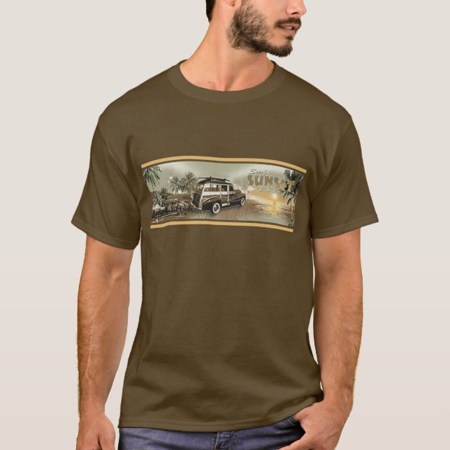 surfasolnedgång tee (Framsida)