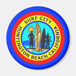 SURFASTADSHUNTINGTON BEACH KALIFORNIEN MAGNET