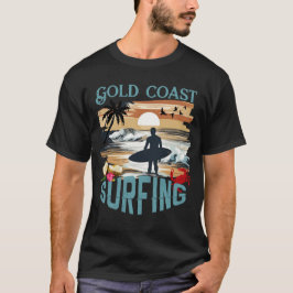 Surfåterdesign Vågstrand surfbräda T Shirt