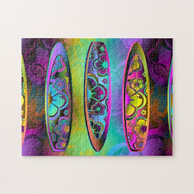 Surfboard 2A-2D Image Options Puzzle Pussel (Horisontell)