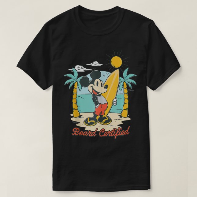 Surfboard-Auktoriserad, sommarpersika-grafik T Shirt (Design framsida)