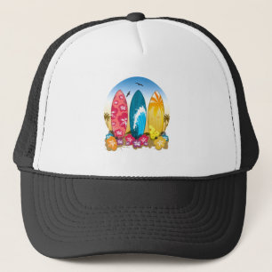 Surfboard Beach Keps