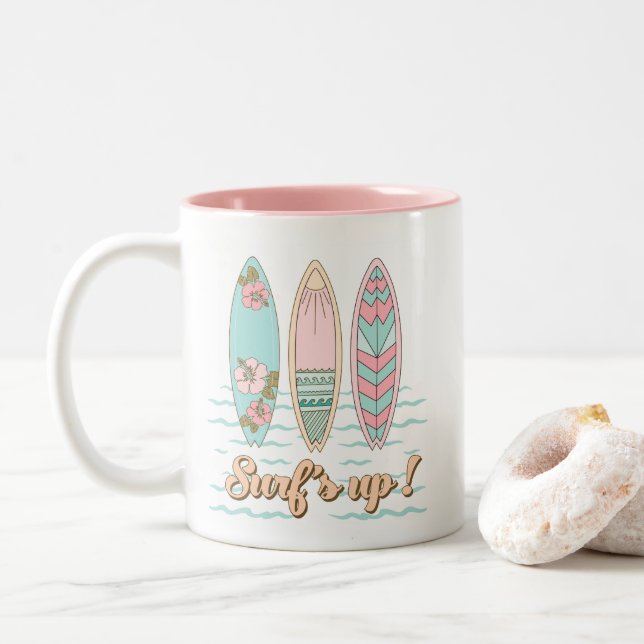 Surfboard Beach Mugg (Med munk)
