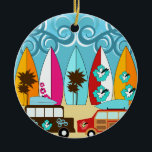 Surfboard Beach Surfing Hippie Vans Julgransprydnad Keramik<br><div class="desc">Surfboard Beach Surfing Hippie Vans 

 ’surfing’ ’surfa’ ’surfboard’ ’strand bum’ ’oceanier’ ’hippie vans’ ’handflatan träd’ ’tropical’ ’vågar’ ’Hawaii’ ’Hawaiian’ ’surfa boards’ ’vatten sport’</div>