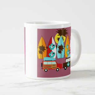 Surfboard Bum Surfning Hippie Vans Jumbo Mugg