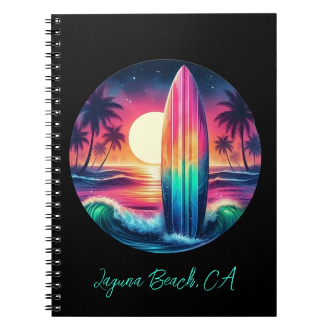 Surfboard Escape- Anteckningsbok (Framsidan)