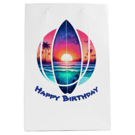 Surfboard in the Sunset-