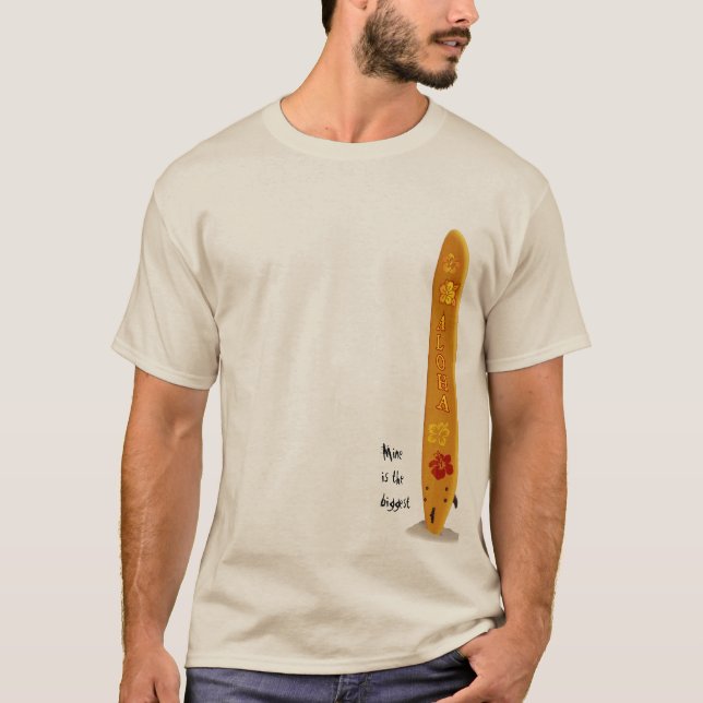 Surfboard med Aloha T Shirt (Framsida)