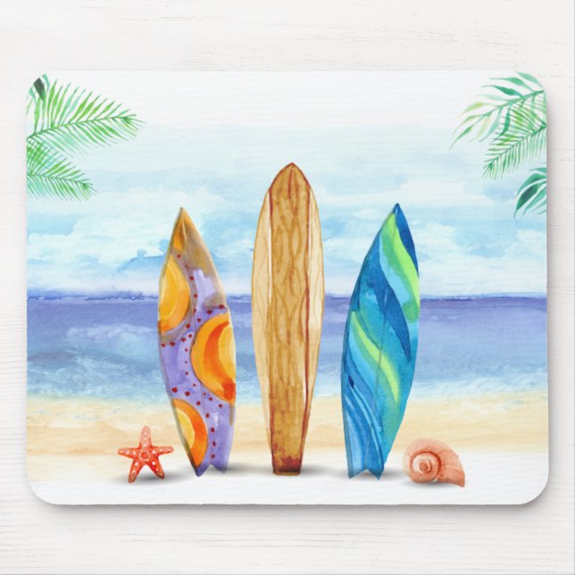 Surfboard Mouse Pad Musmatta (Framsidan)