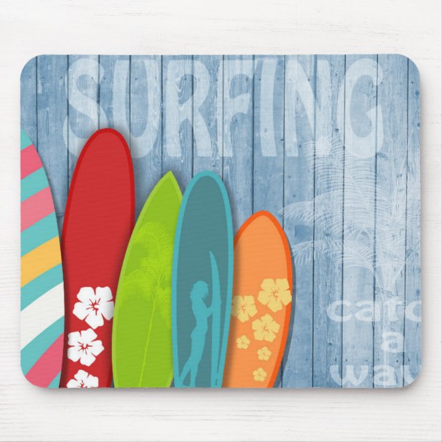 Surfboard Mouse Pad Musmatta (Framsidan)