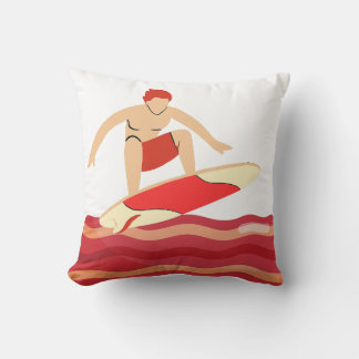 Surfboard på Bacon Wave Kudde
