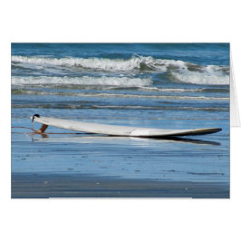 Surfboard på Beach Hälsningskort