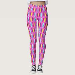 Surfboard på Rosa Leggings