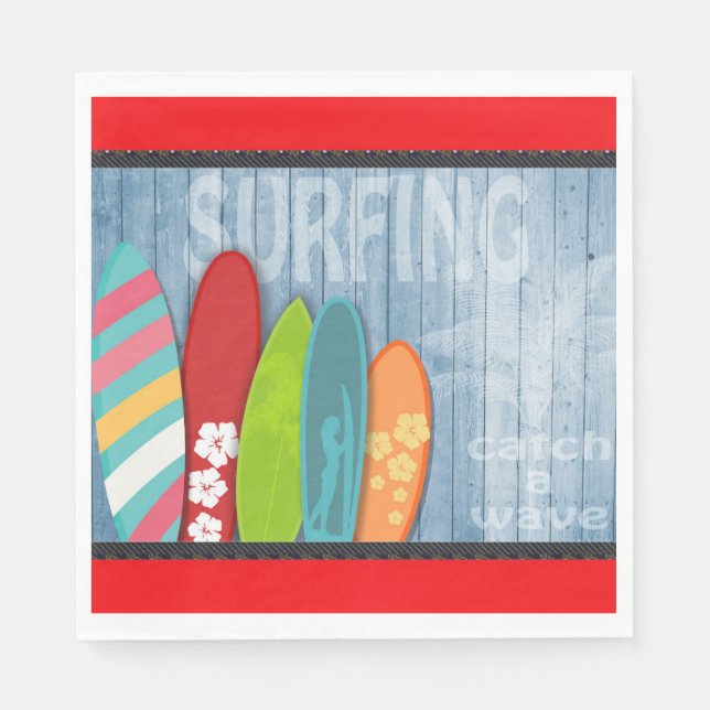 Surfboard Pappersservett (Framsidan)