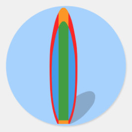 Surfboard Runt Klistermärke