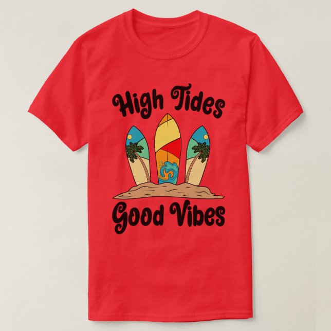 Surfboard S-Coola på hög nivå T Shirt (Design framsida)