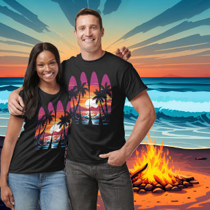 Surfboard Sunset T Shirt