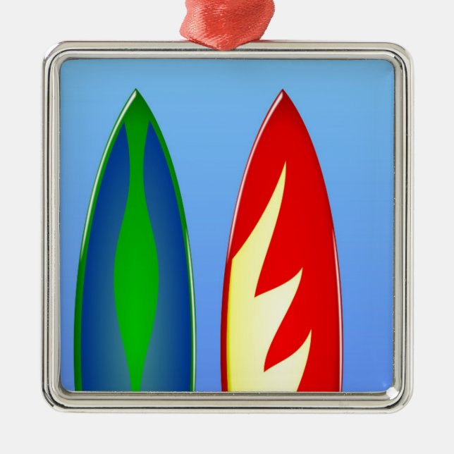 Surfboard-surfa Julgransprydnad Metall (Framsidan)