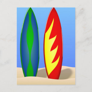 Surfboard-surfa Vykort