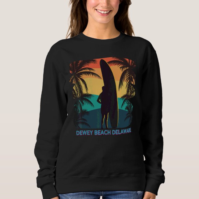 Surfboard Surfboard Surfer från Dewey Beach Delawa T Shirt (Framsida)
