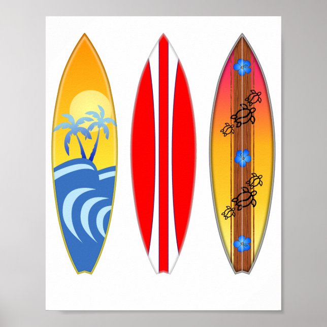Surfboard Surfboard, vintage Poster (Framsidan)