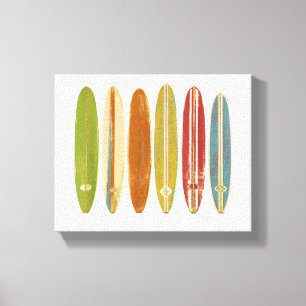Surfboard Surfboard Vintage Retro Stil Surfing Canvastryck