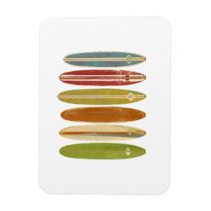 Surfboard Surfboard Vintage Retro Stil Surfing Magnet