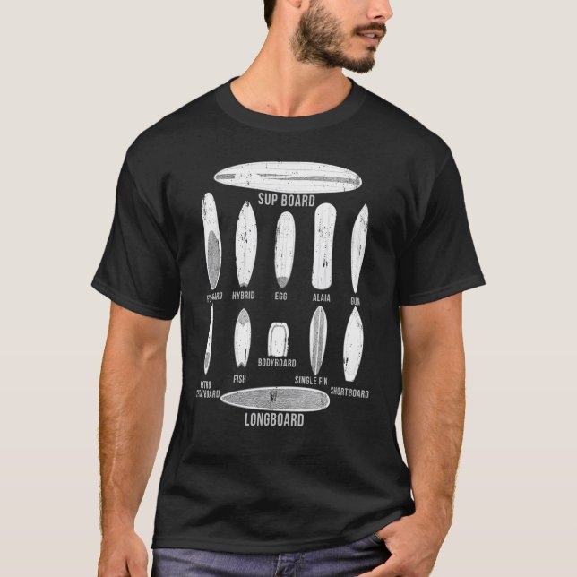 Surfboard Surfning Surfboard Surfboard T Shirt (Framsida)