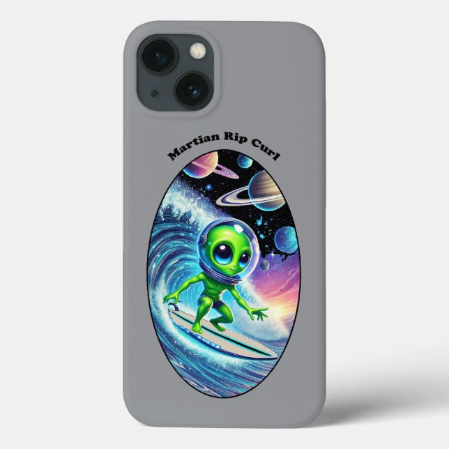 Surfboard Surfspace Alien Riding a Wave URM (Baksida)