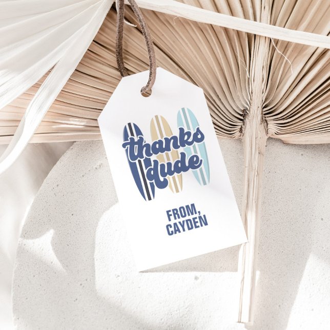 Surfboard tack för favoritmärkord för Beach Birthd Presentetikett (Skapare uppladdad)