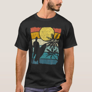 Surfboard Vatten sport Surfer Retro Tropical Surfi T Shirt