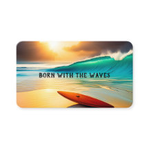 Surfboard vid havsviken