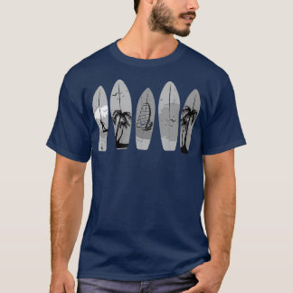 Surfboard Vintage Classic Retro Surfer T Shirt