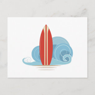 Surfboard Vykort